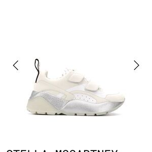Stella McCartney Eclypse metallic touch-strap sneakers